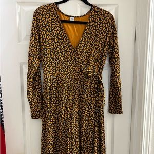 Leopard Wrap Dress